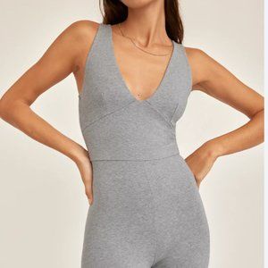 Aritzia soft contour romper in grey